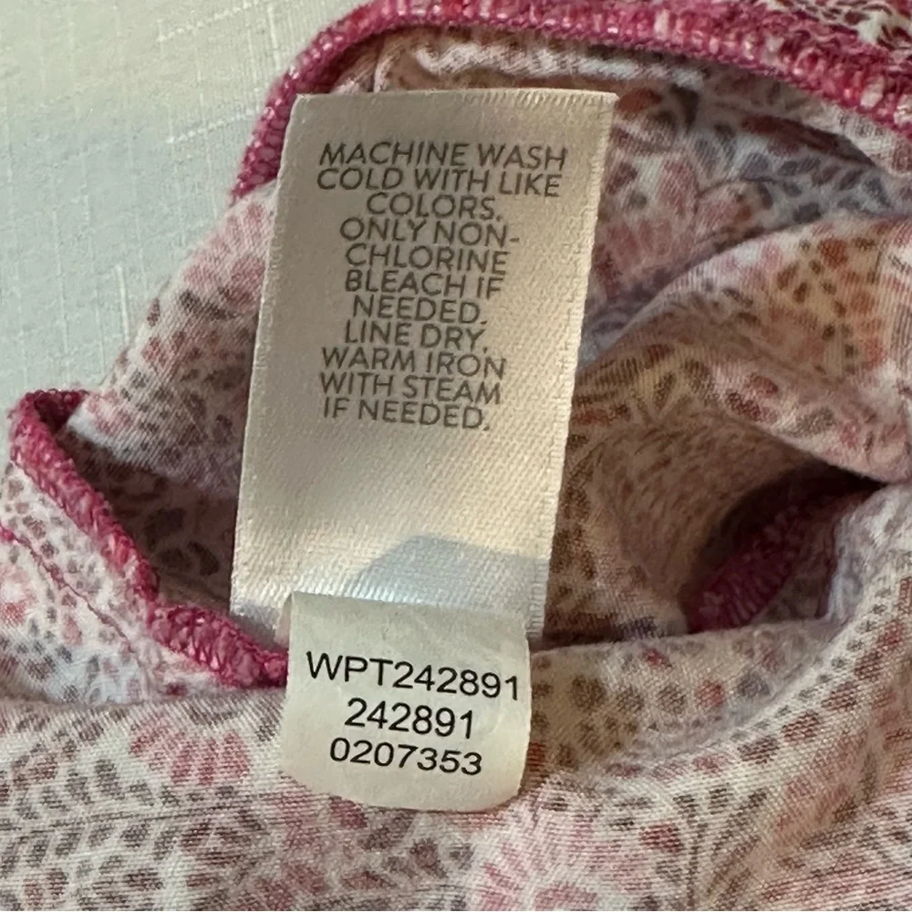 J.Jill Red Paisley Wide‑Leg Pants • 100% Rayon • Size L - Picture 13 of 14
